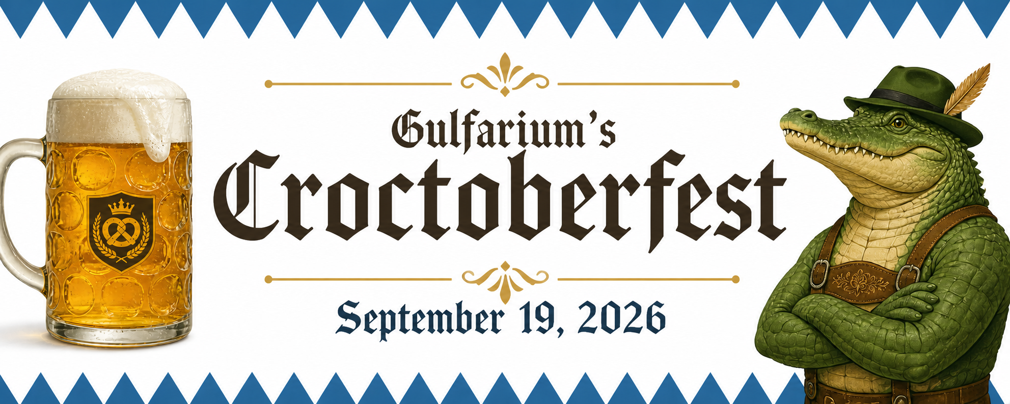 2026 Gulfarium Croctoberfest logo